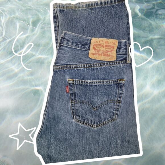 Levi's 501 Button fly 33 x 30 High waist Wedgie - Picture 1 of 16